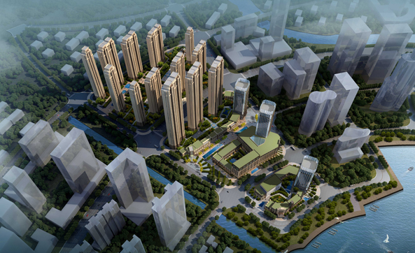 长沙卓越梅溪湖建筑概念设计
